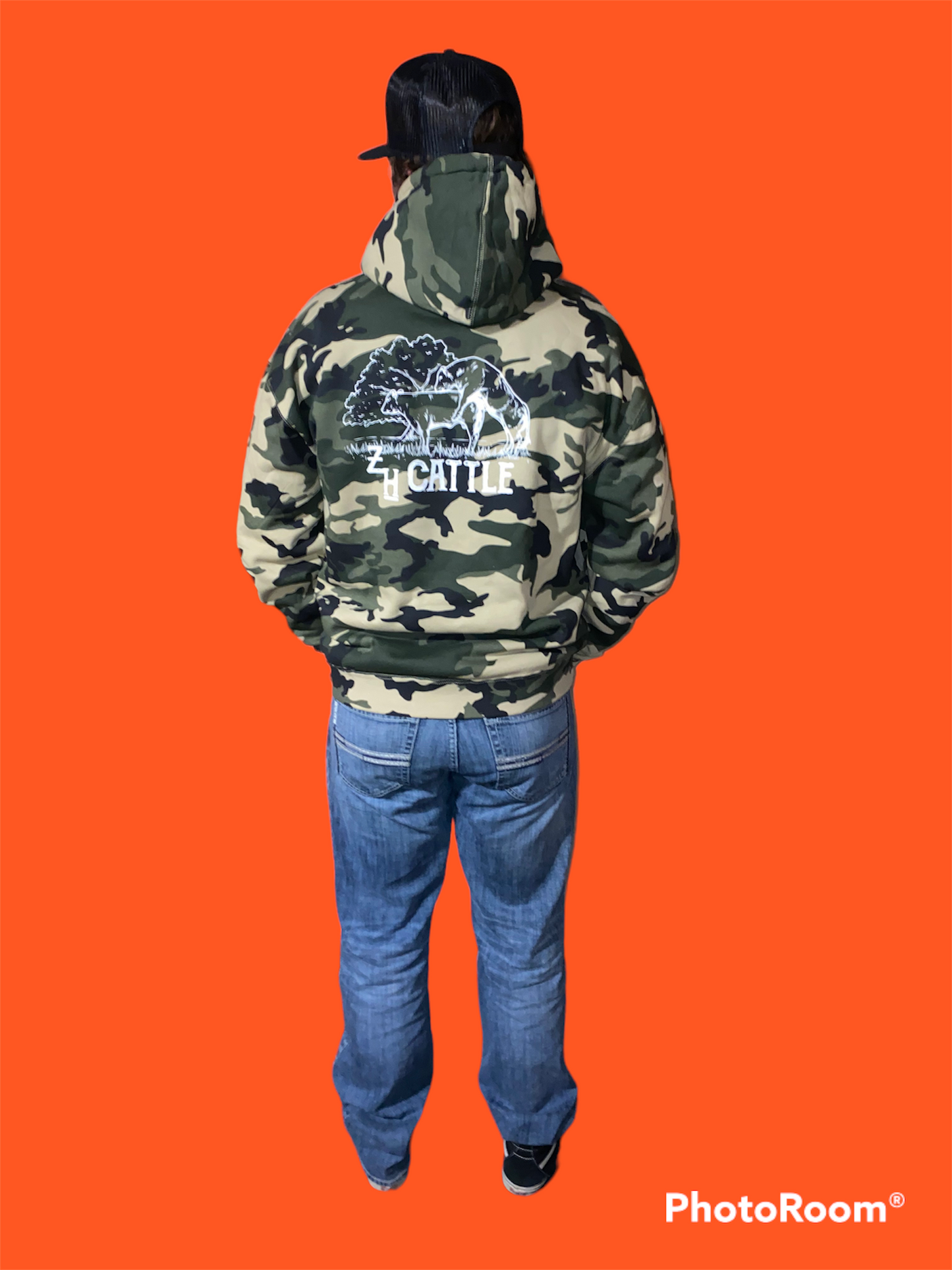 Army Camo Bull Hoodie