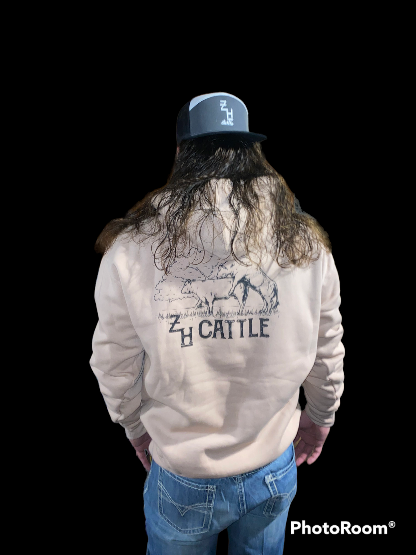 Dusty Pink Bull Hoodie