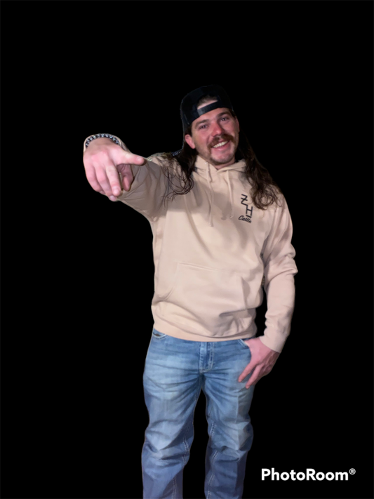 Dusty Pink Bull Hoodie