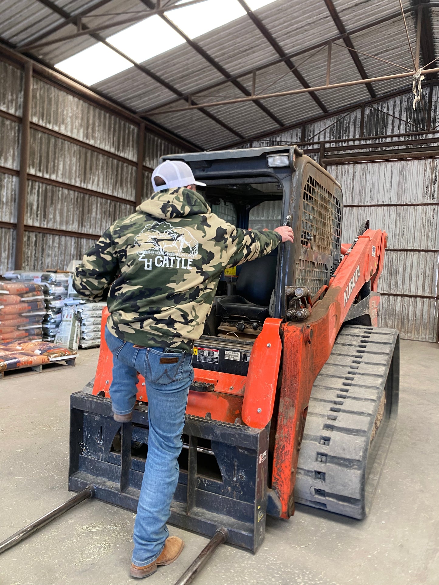 Army Camo Bull Hoodie